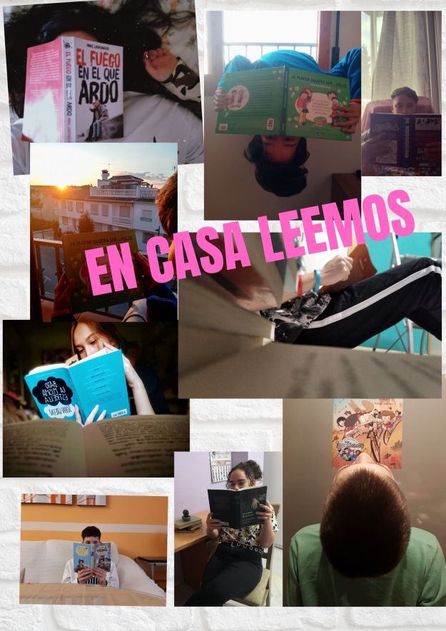 EN CASA LEEMOS- cartel